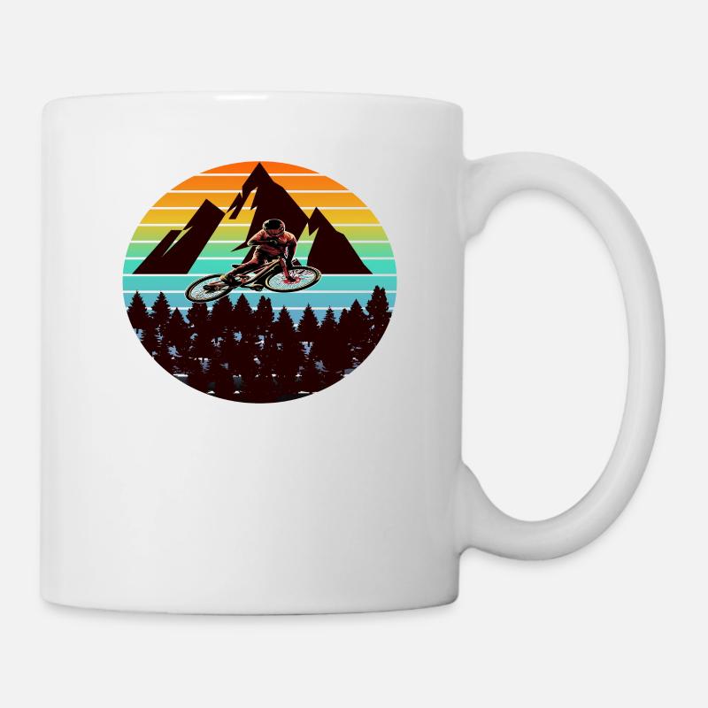 Vélos vélos vélo rétro vélo - Mug blanc - blanc