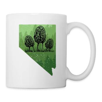 Nevada Nature Map Art Morel T Shirt Nevada Nature - Mug - white - Right
