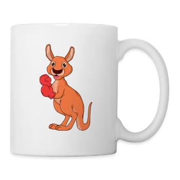 Känguru Boxer - Tasse - Weiß - Rechts