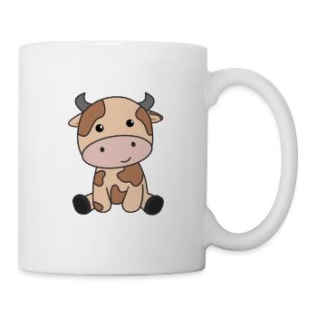 Kawaii vache rétro japonais au chocolat vaches - Mug blanc - blanc - Droite