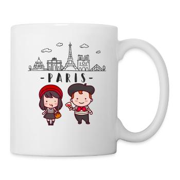 Funny in french Paris - Tasse - Weiß - Rechts