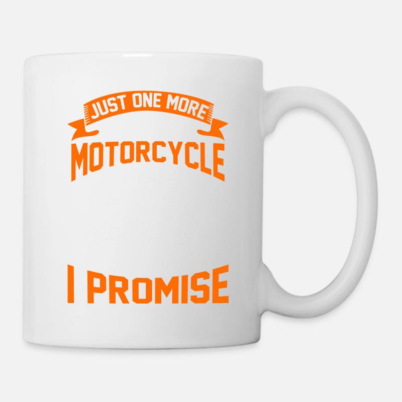 Motorrad Motorradfahrer Motorrad - Tasse - Weiß