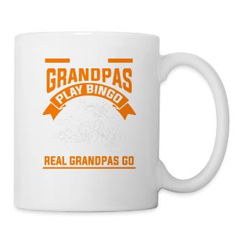 Motorrad Opa Biker - Tasse - Weiß - Rechts