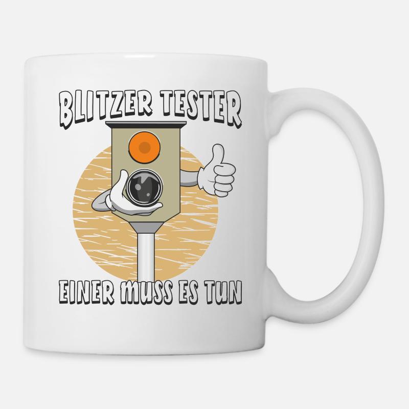 BLITZER TESTER EINER MUSS ES TUN - Tasse - Weiß
