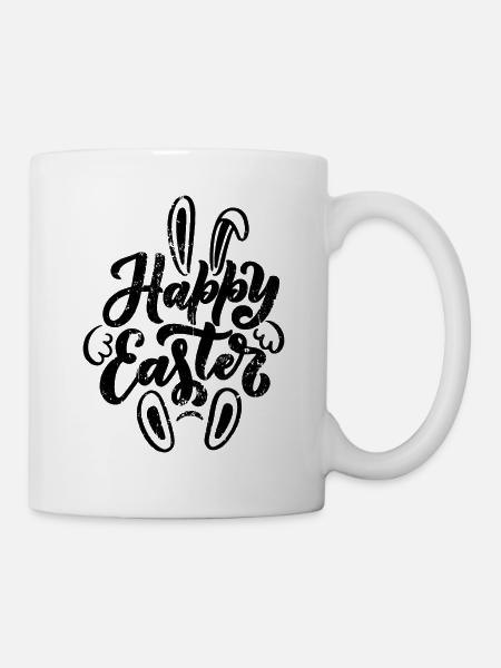 Happy Easter - Ostern Geschenkidee - Tasse - Weiß