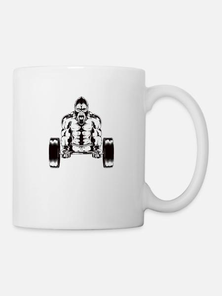Silberrücken | Gorilla - Tasse - Weiß