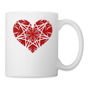 Mystic Coeur Ornament Gothique Metal Blanc - Mug blanc - blanc - Droite
