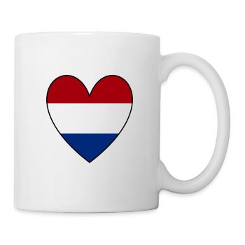 Pays-Bas Coeur - Mug blanc - blanc - Droite