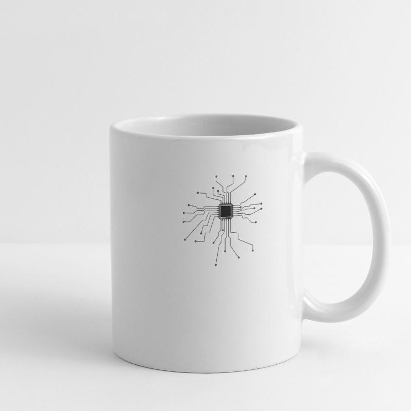 Processor, CPU, Technology, Electronics, Heart Mug