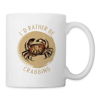 i´d rather be crabbing, Krabbe - Tasse - Weiß - Rechts