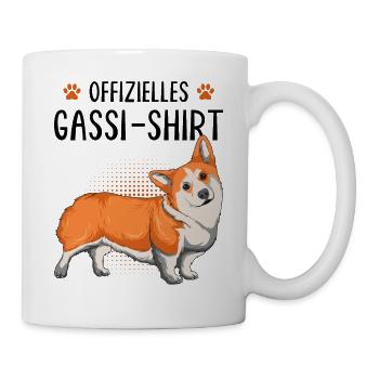 Corgi - Tasse - Weiß - Rechts