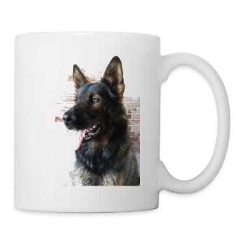 German Shepherd Profile Picture - Mug - white - Right
