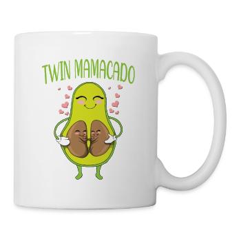 Pregnancy Twins Mamacado Twin Vegan Mom - Mug - white - Right