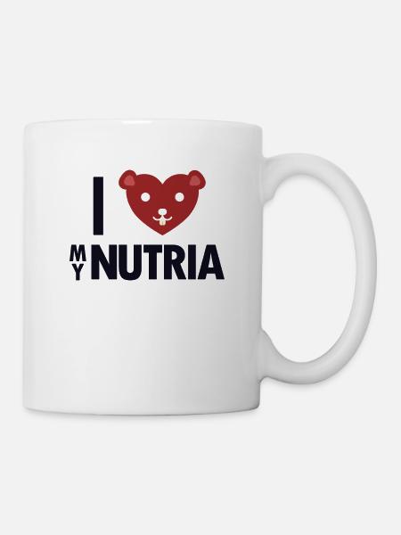 I love my Nutria Biberratte Sumpfbiber Biber - Tasse - Weiß