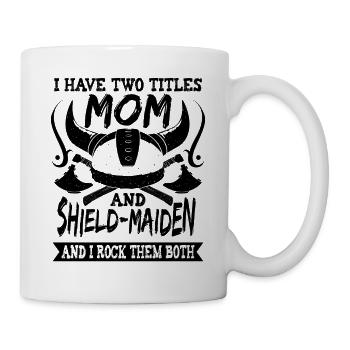 Schildmaid and Mama Viking Norse Mythology - Mug - white - Right