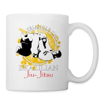 BJJ - Triangle - Brazilian Jiu-Jitsu - Mug - white - Right