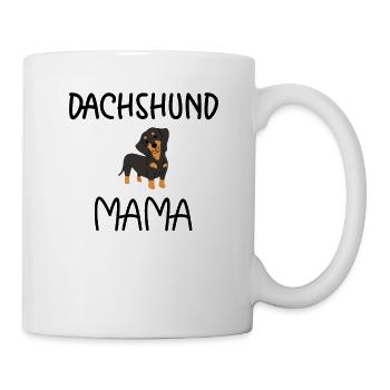 Dachshund Mama Dackel Mom Teckel Hundemama Spruch - Tasse - Weiß - Rechts