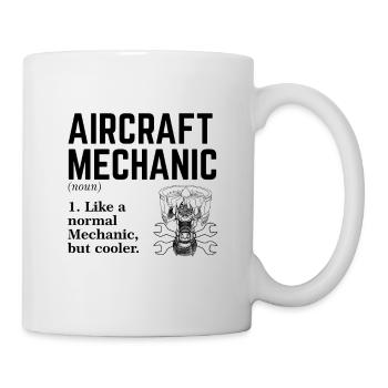 Mécanicien d’aéronef - Mug blanc - blanc - Droite