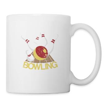 Bowling - Tasse - Weiß - Rechts