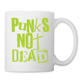 Punks Not Dead - Vintage Grunge - Punk Is Not Dead - Mug - white - Right