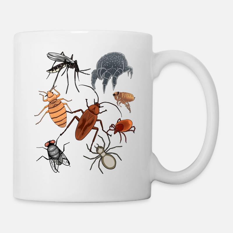 Ravageurs Insectes Animaux de compagnie Vermine - Mug blanc - blanc