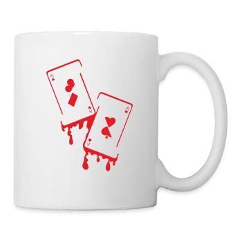 Melting Cards Poker Lover Poker Player - Mug - white - Right