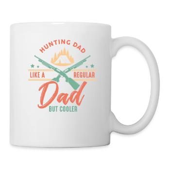 Hunting Dad Like A Regular Dad But Cooler - Mug blanc - blanc - Droite