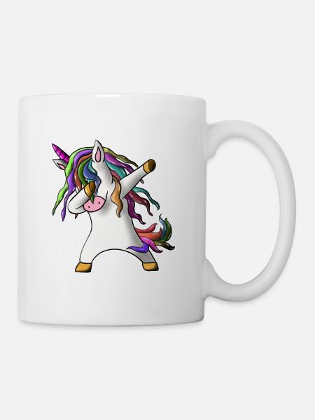 Dabbing Unicorn Dabbendes Unicorn Gift Magical - Mug - white