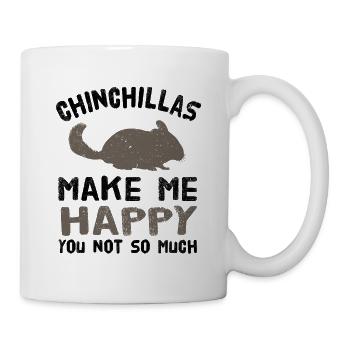 Chinchilla Happy - Mug blanc - blanc - Droite