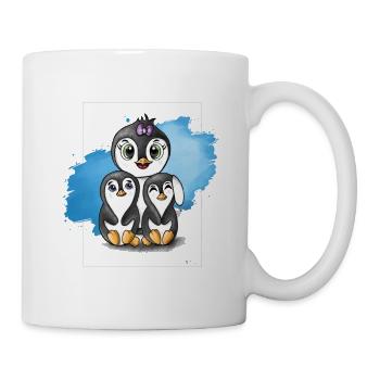 HAPPY FROG Pinguin - Tasse - Weiß - Rechts