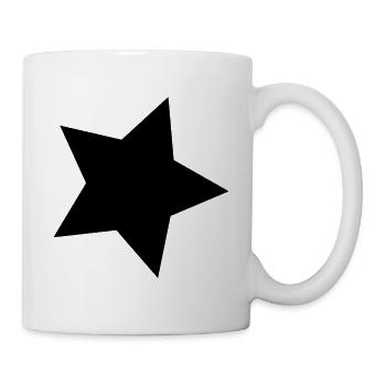 Schwarz - Stern | Männer und Frauen - Tasse - Weiß - Rechts