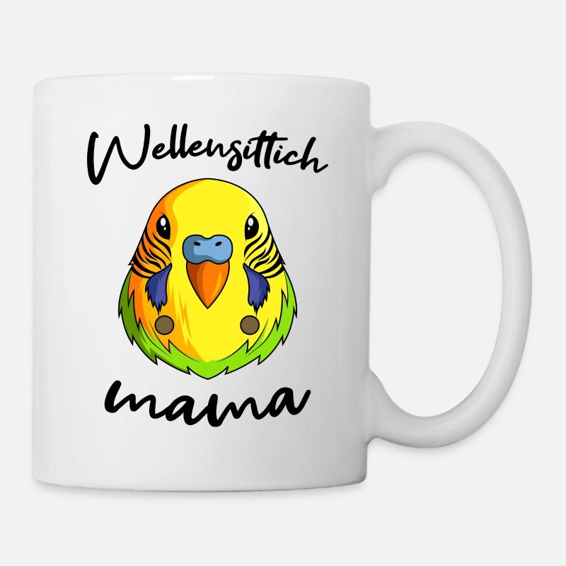 Wellensittich - Tasse - Weiß