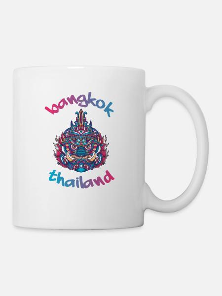 bangkok Thailand Backpacker Reisen - Tasse - Weiß