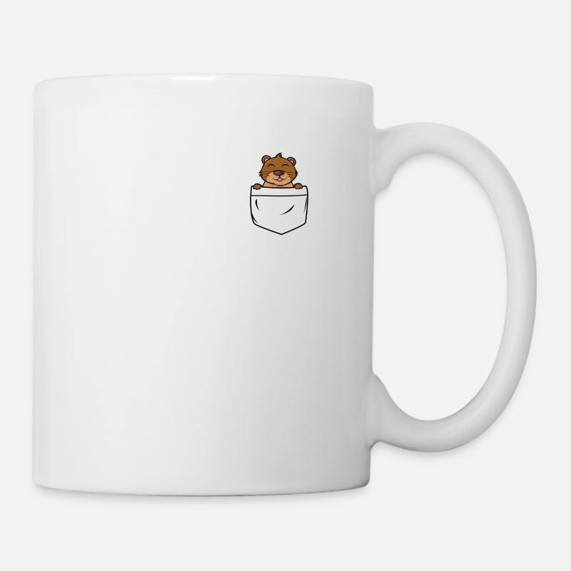Loutres dans le sac - Mug blanc - blanc