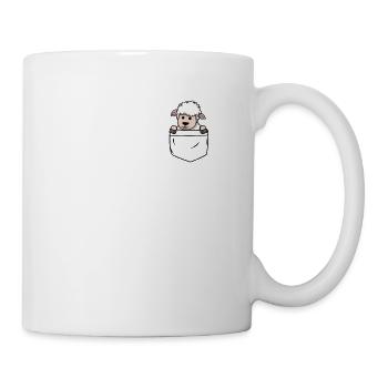 Mouton dans la poche - Mug blanc - blanc - Droite