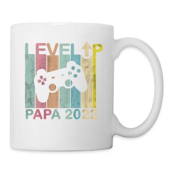 Homme Papa 2022 Futurs Parents Level Up Joueur - Mug blanc - blanc - Droite