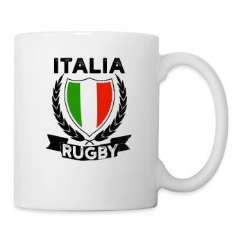 Rugby Italia Maillot De Rugby Pour Italiens Italie - Mug blanc - blanc - Droite