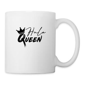 Hullern Hula Queen Krone Hooping Königin - Tasse - Weiß - Rechts