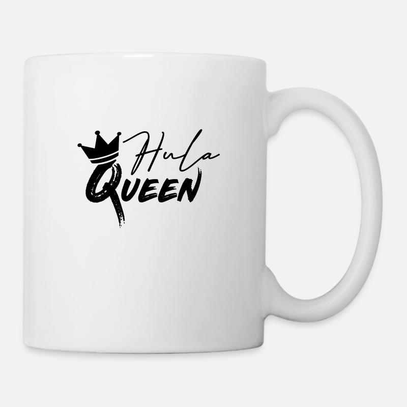 Hullern Hula Queen Krone Hooping Königin - Tasse - Weiß