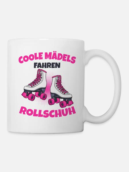 Rollschuhe - Tasse - Weiß