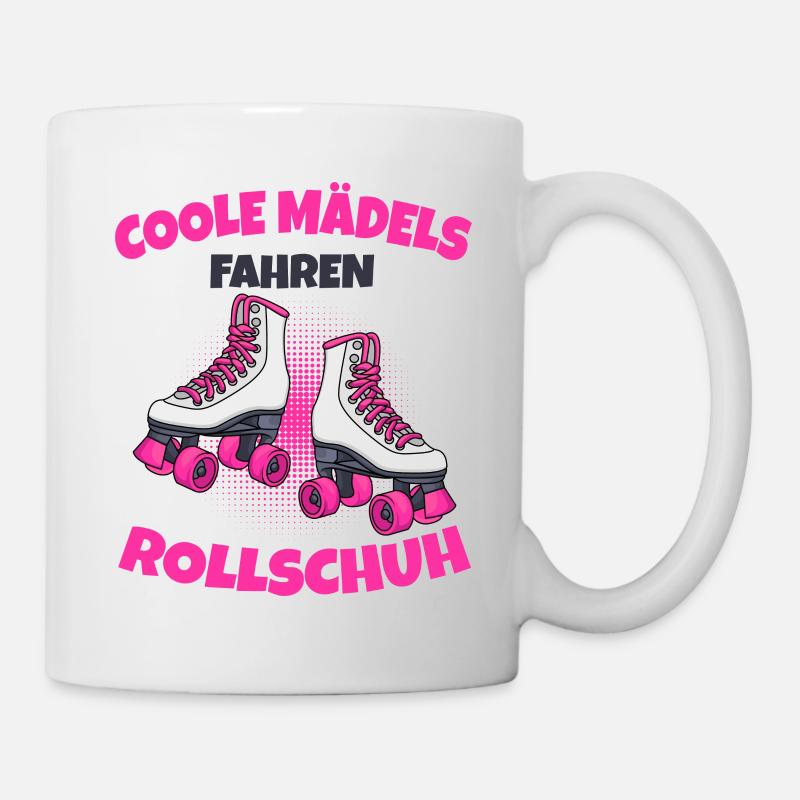 Rollschuhe - Tasse - Weiß