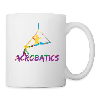 Acrobatics Gymnastics Aerial Turnnast Girl - Mug blanc - blanc - Droite
