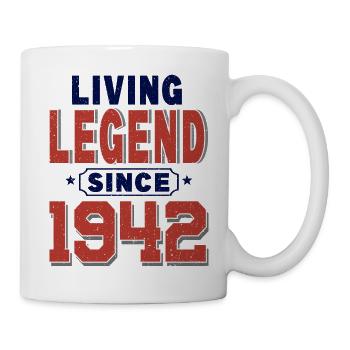 Living Legend Since 1942,Vintage79th Birthday gift - Mug blanc - blanc - Droite