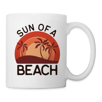 Sun of a beach - un sort amusant pour l’été - Mug blanc - blanc - Droite
