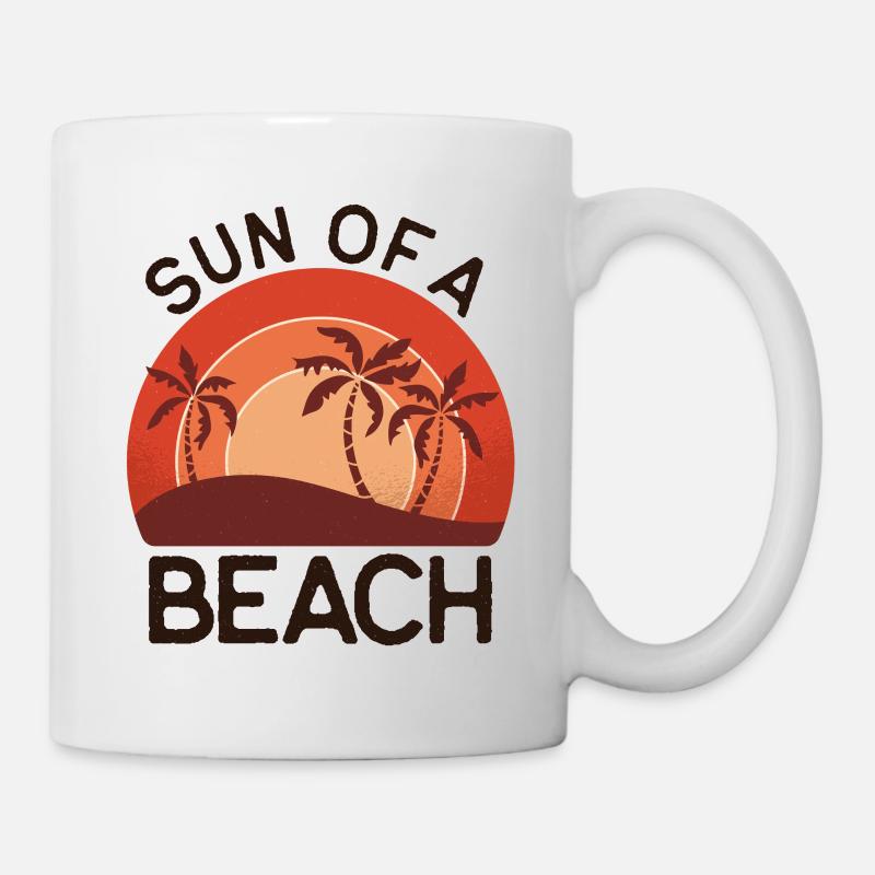 Sun of a beach - un sort amusant pour l’été - Mug blanc - blanc