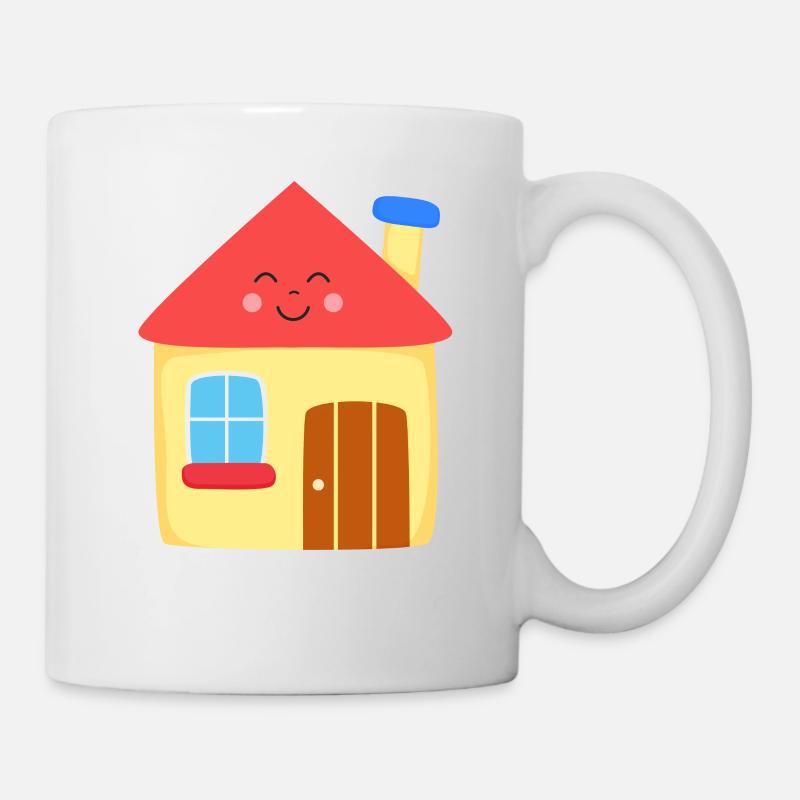 Maison maison chalet enfants - Mug blanc - blanc