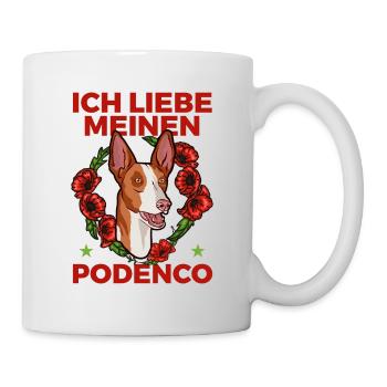 Ich liebe meinen Podenco by the Manzanita`s - Tasse - Weiß - Rechts