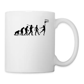 Woman Basketball Evolution Women - Mug - white - Right
