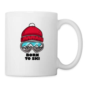 Né ski ski alpin alpin - Mug blanc - blanc - Droite