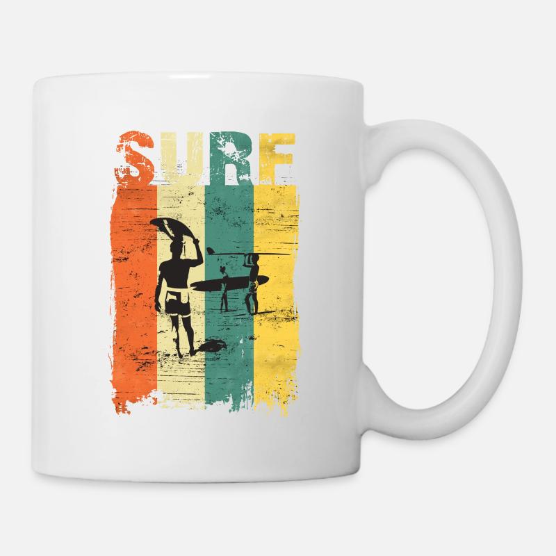 Surfing, Surfer, Surfing, Surfing, Surfing - Mug - white